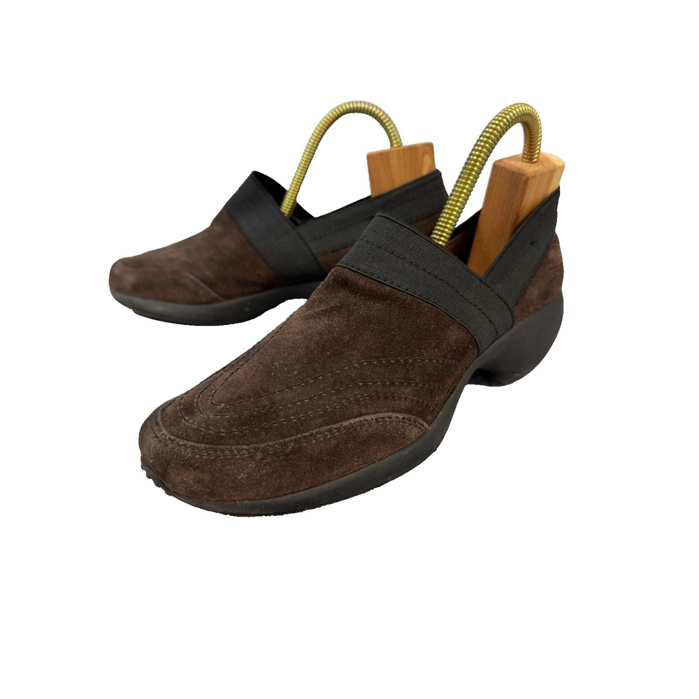 Anne Klein Sport Brown Suede‎ Slip-on Mules Women's Size 8.5